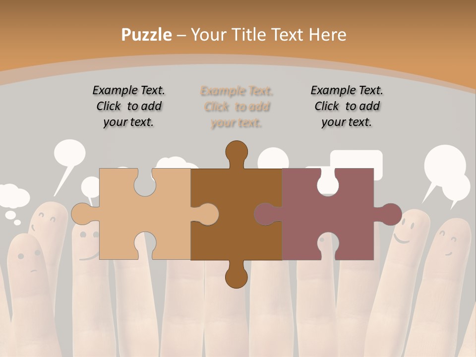 Palm Sign Happy PowerPoint Template