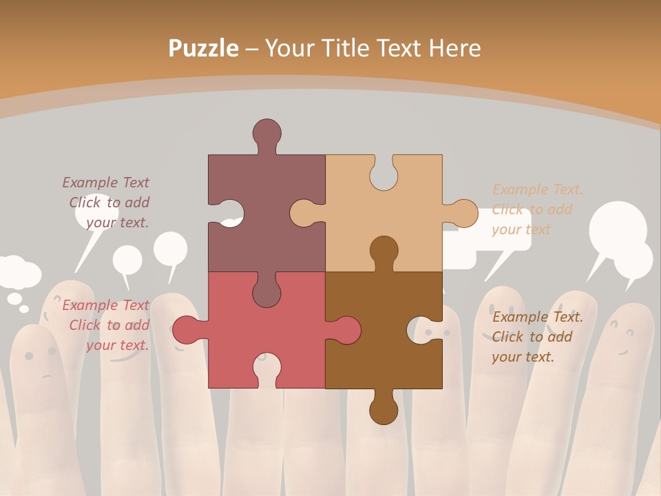 Palm Sign Happy PowerPoint Template