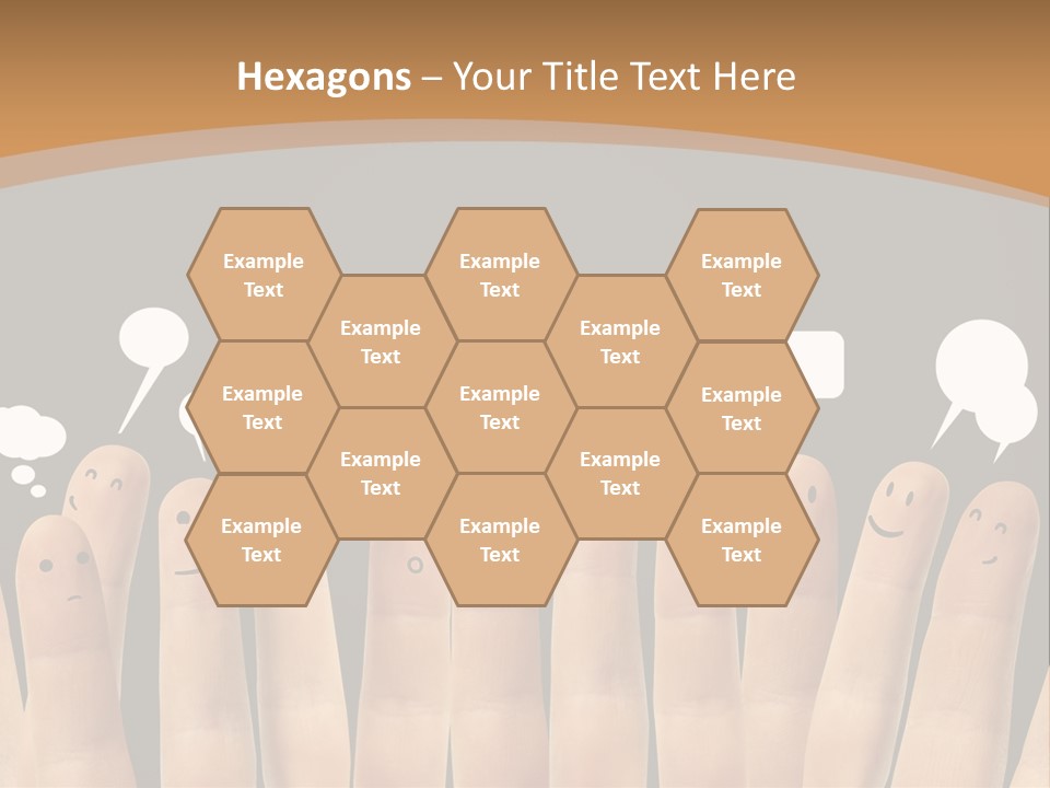 Palm Sign Happy PowerPoint Template