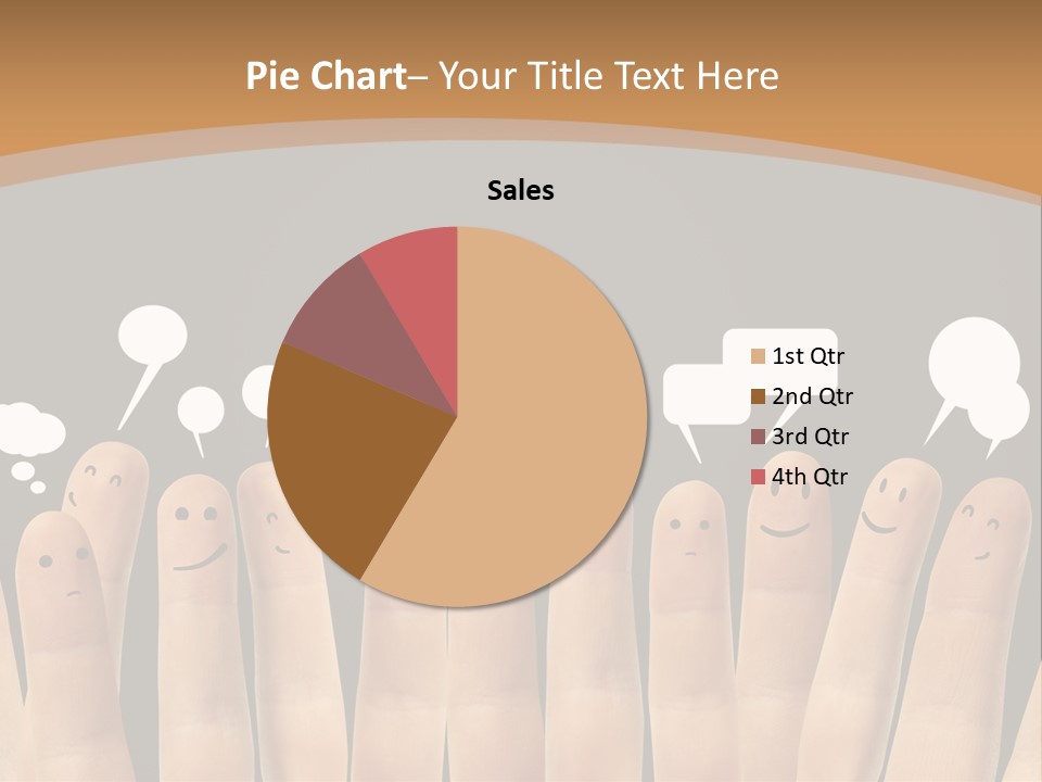 Palm Sign Happy PowerPoint Template
