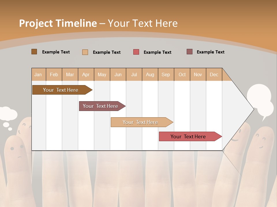 Palm Sign Happy PowerPoint Template