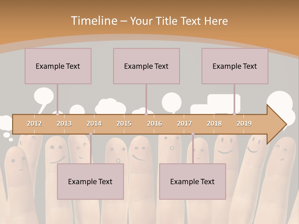 Palm Sign Happy PowerPoint Template