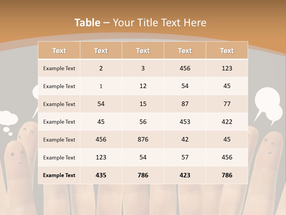 Palm Sign Happy PowerPoint Template