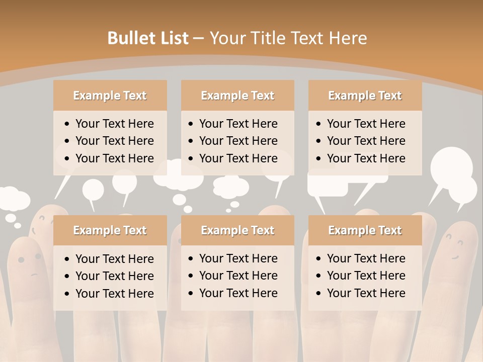 Palm Sign Happy PowerPoint Template