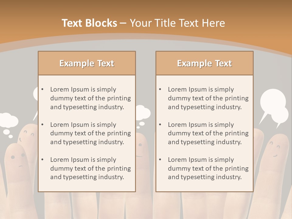 Palm Sign Happy PowerPoint Template