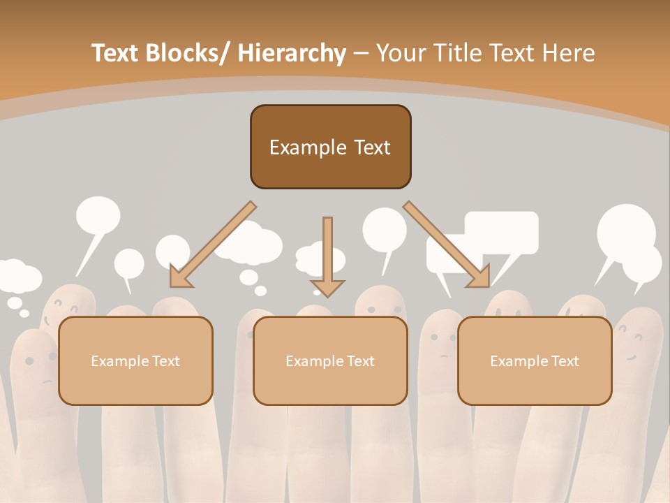 Palm Sign Happy PowerPoint Template