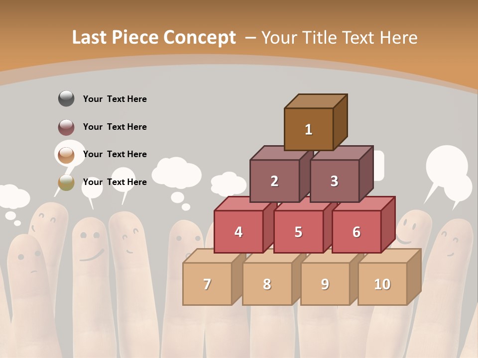 Palm Sign Happy PowerPoint Template