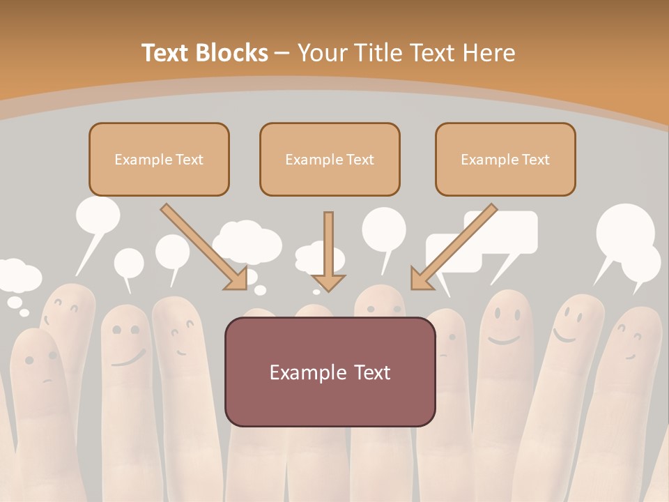 Palm Sign Happy PowerPoint Template