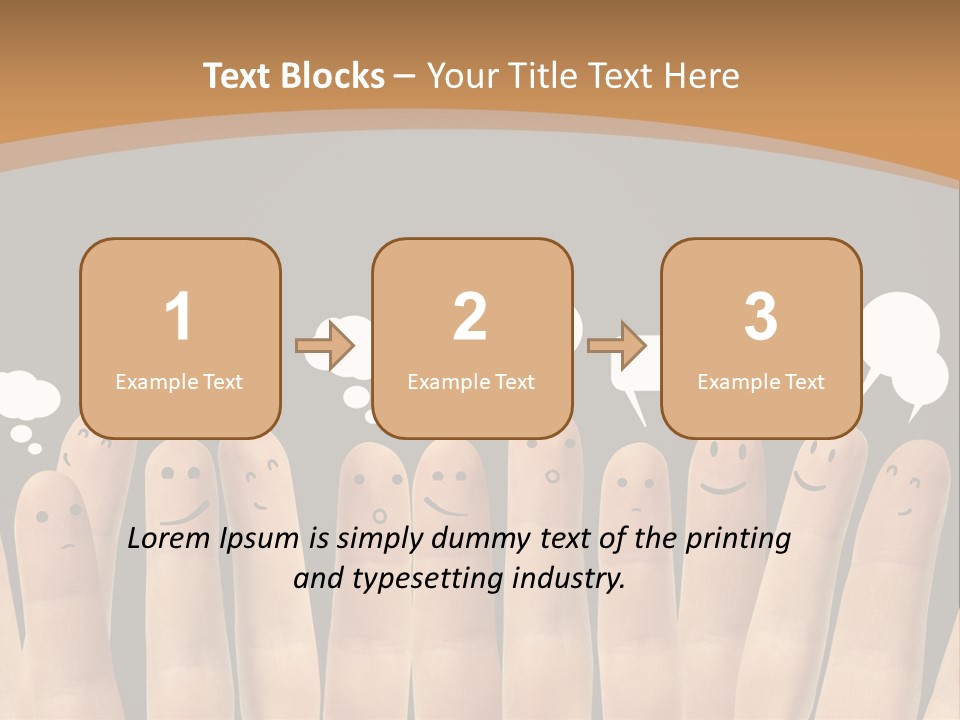 Palm Sign Happy PowerPoint Template