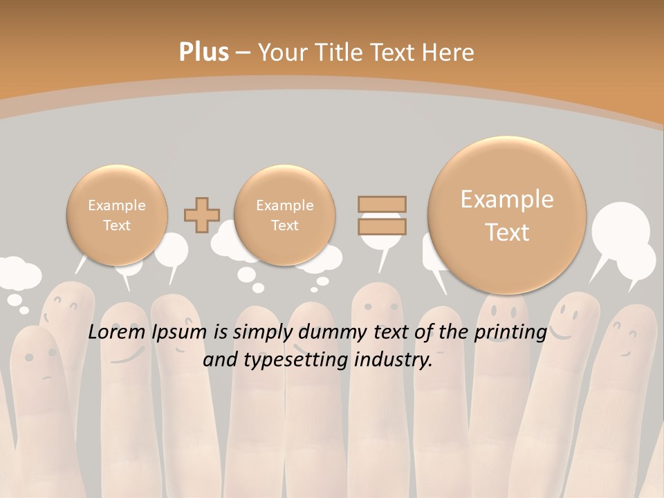 Palm Sign Happy PowerPoint Template