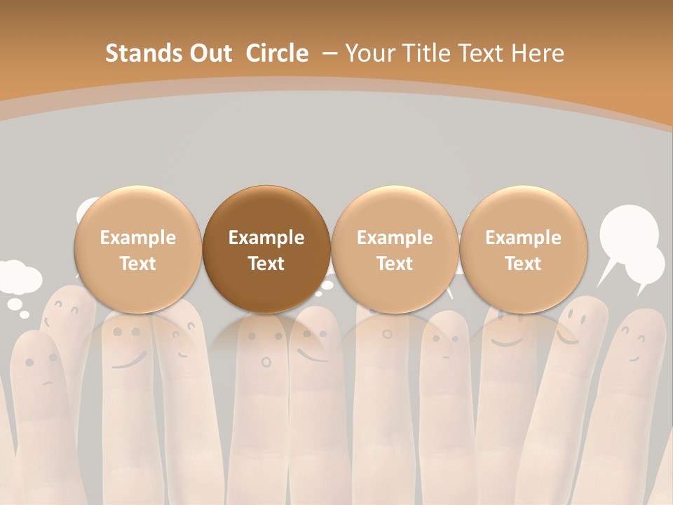 Palm Sign Happy PowerPoint Template