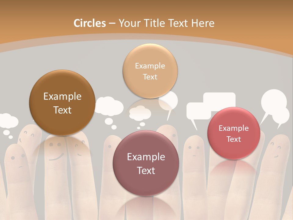 Palm Sign Happy PowerPoint Template