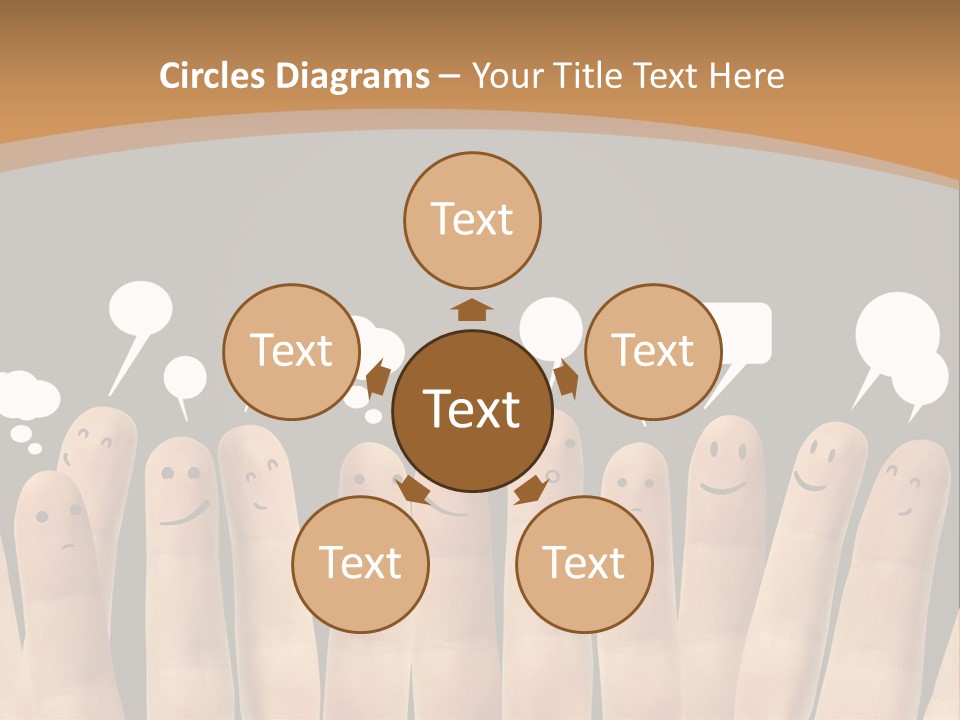 Palm Sign Happy PowerPoint Template