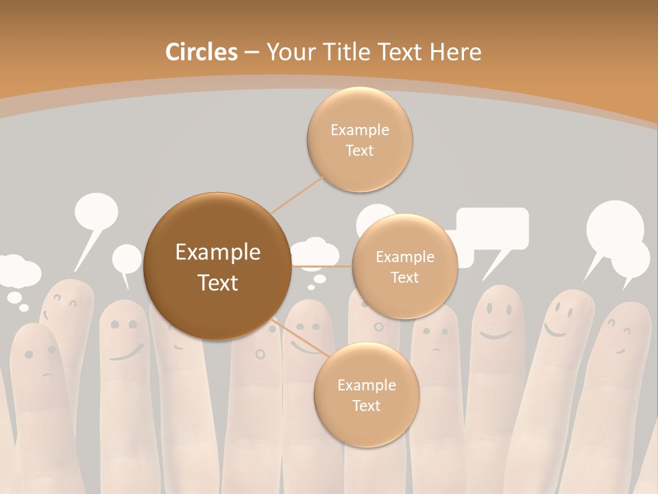 Palm Sign Happy PowerPoint Template