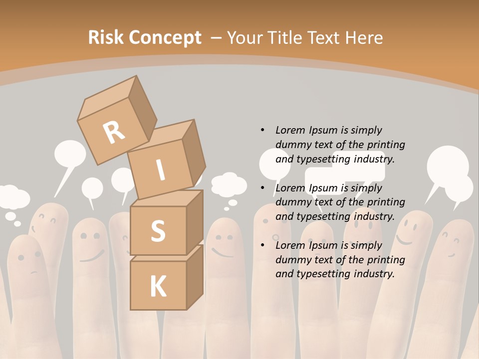 Palm Sign Happy PowerPoint Template