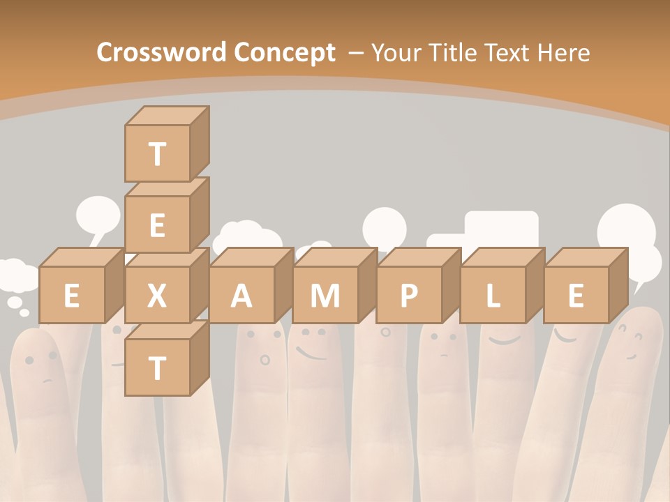 Palm Sign Happy PowerPoint Template