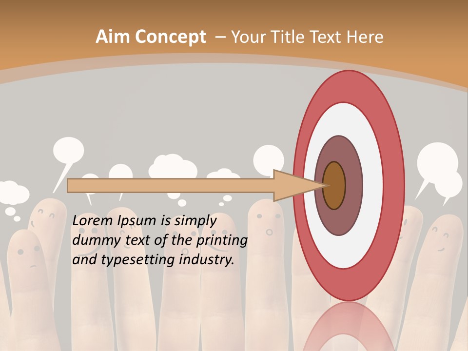 Palm Sign Happy PowerPoint Template