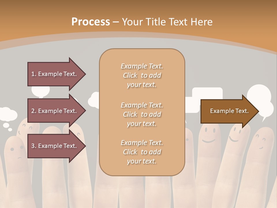 Palm Sign Happy PowerPoint Template