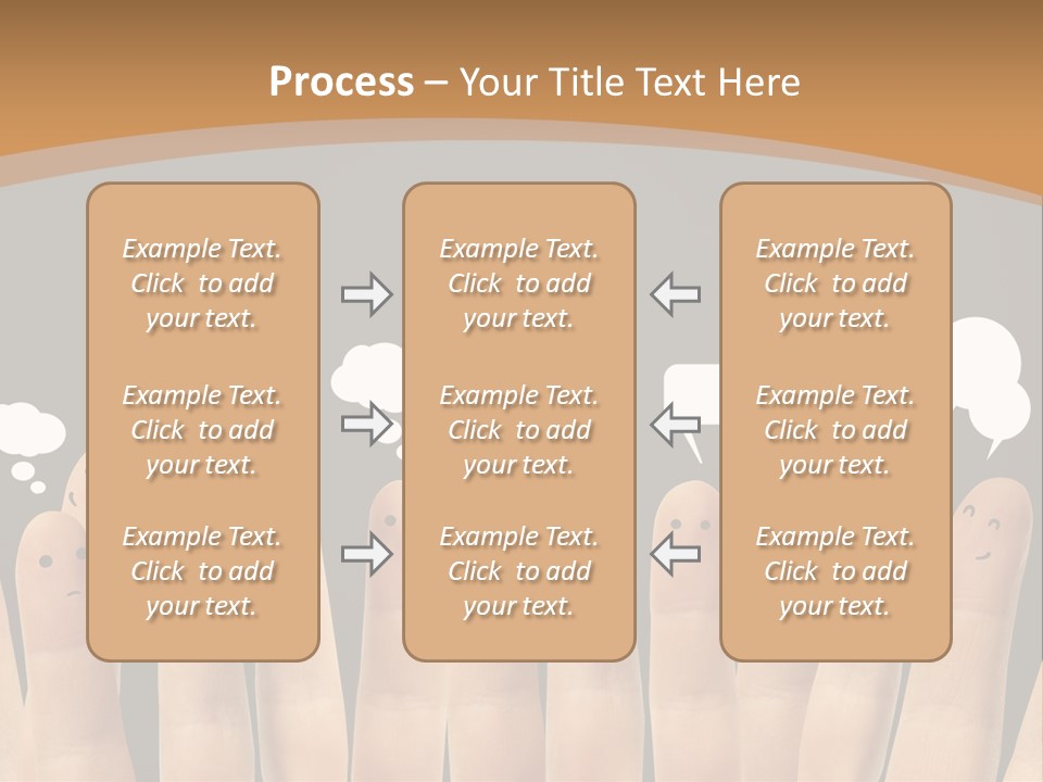 Palm Sign Happy PowerPoint Template