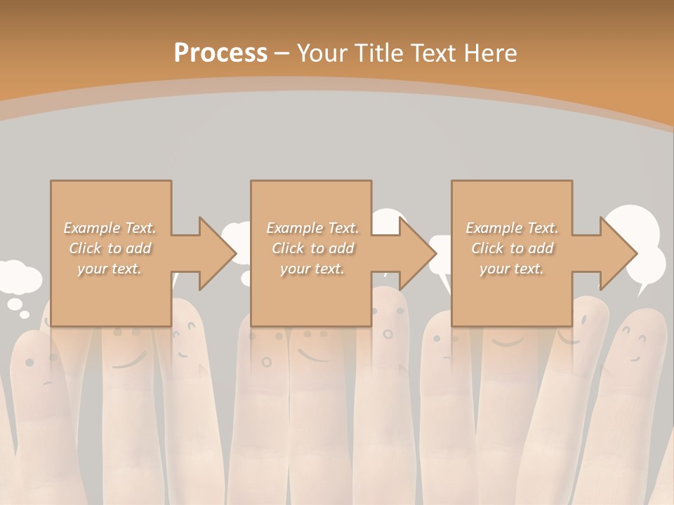 Palm Sign Happy PowerPoint Template