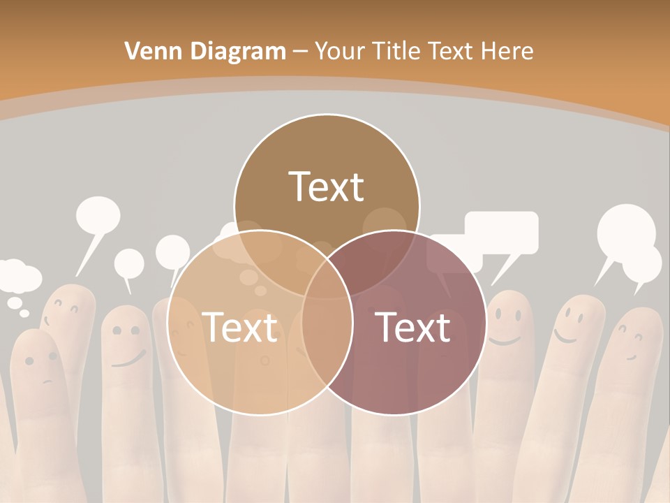 Palm Sign Happy PowerPoint Template