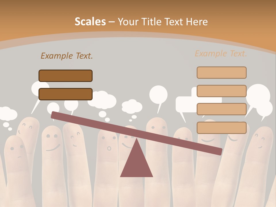 Palm Sign Happy PowerPoint Template