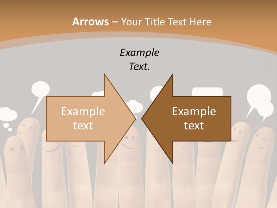 Palm Sign Happy PowerPoint Template