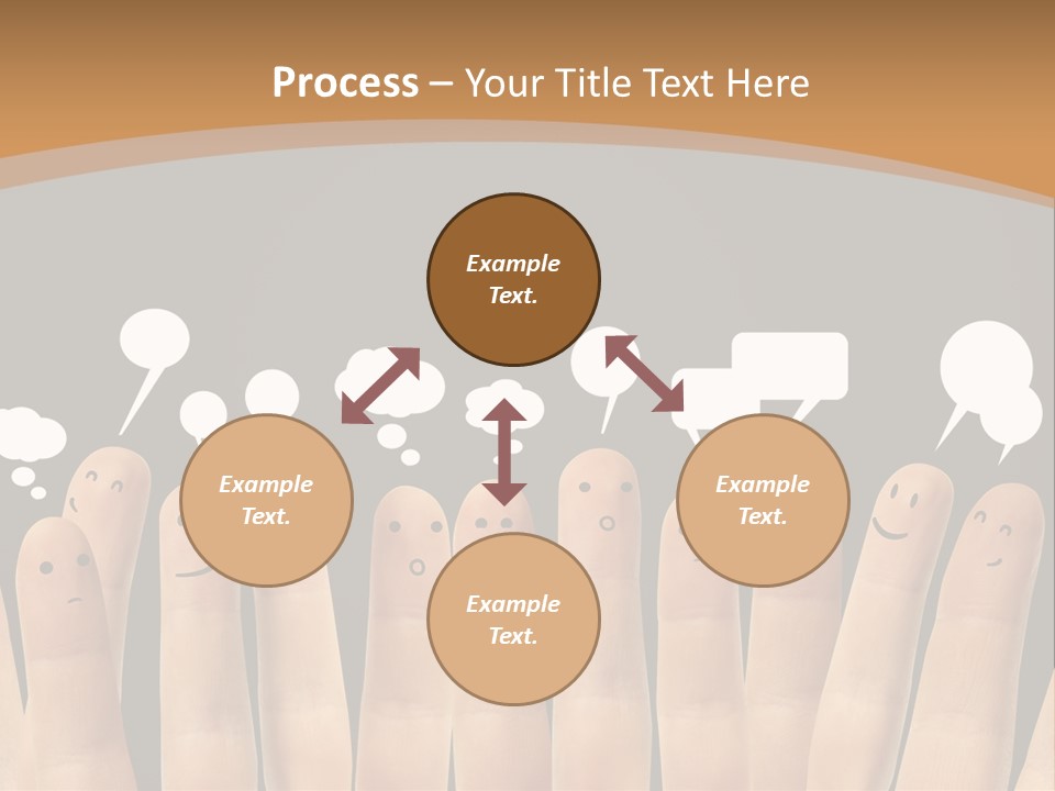 Palm Sign Happy PowerPoint Template