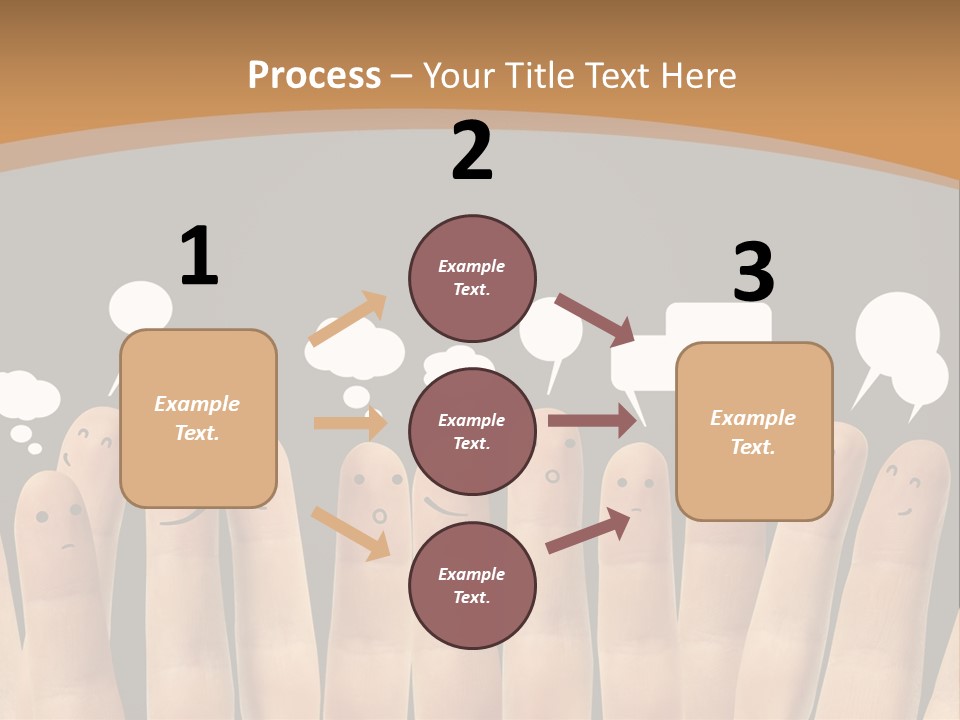 Palm Sign Happy PowerPoint Template