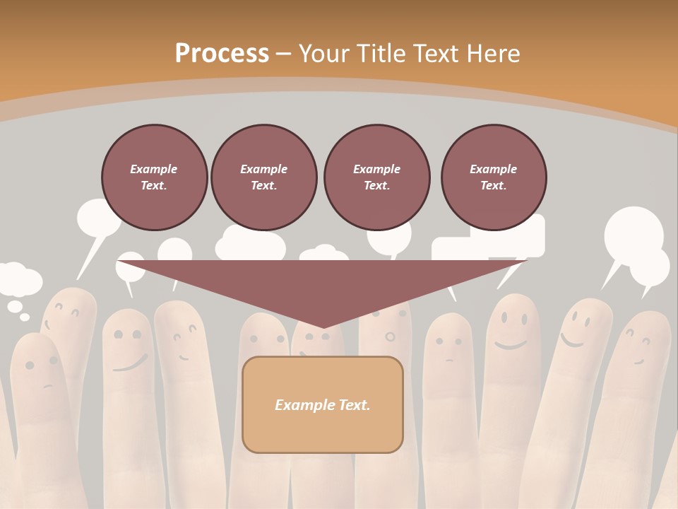 Palm Sign Happy PowerPoint Template