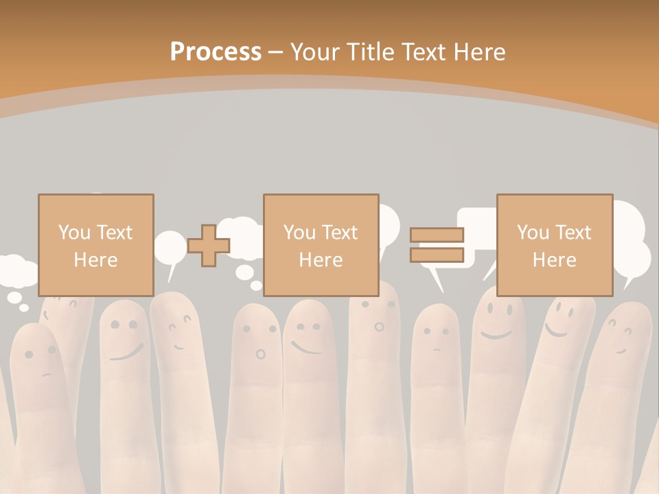 Palm Sign Happy PowerPoint Template