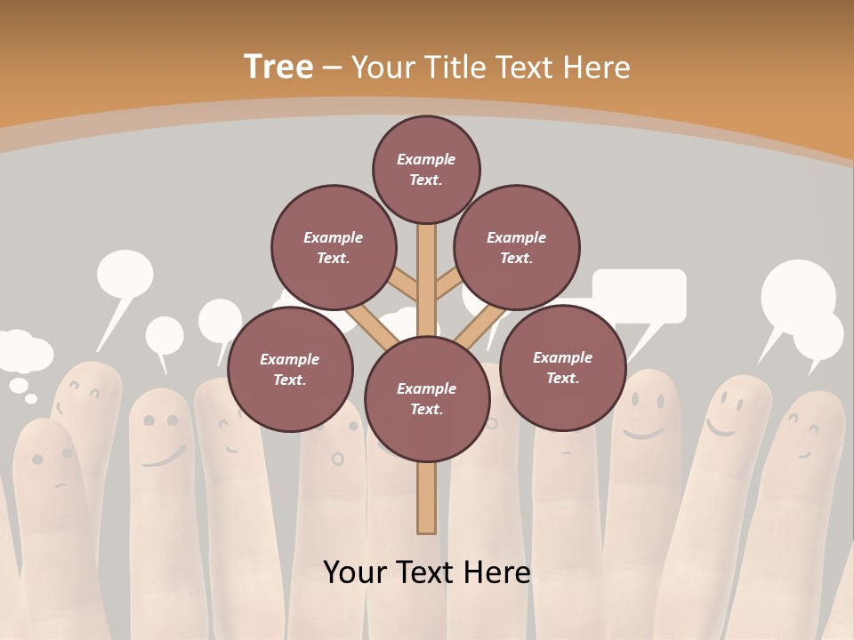 Palm Sign Happy PowerPoint Template