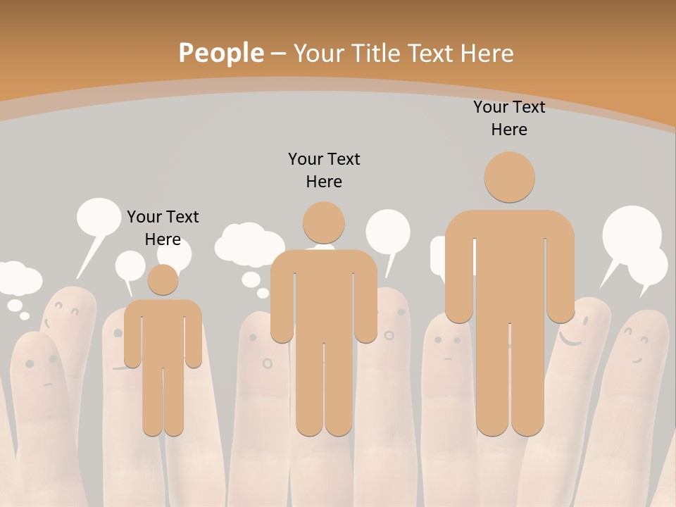 Palm Sign Happy PowerPoint Template