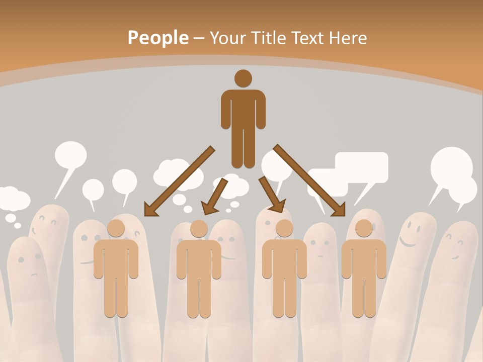 Palm Sign Happy PowerPoint Template