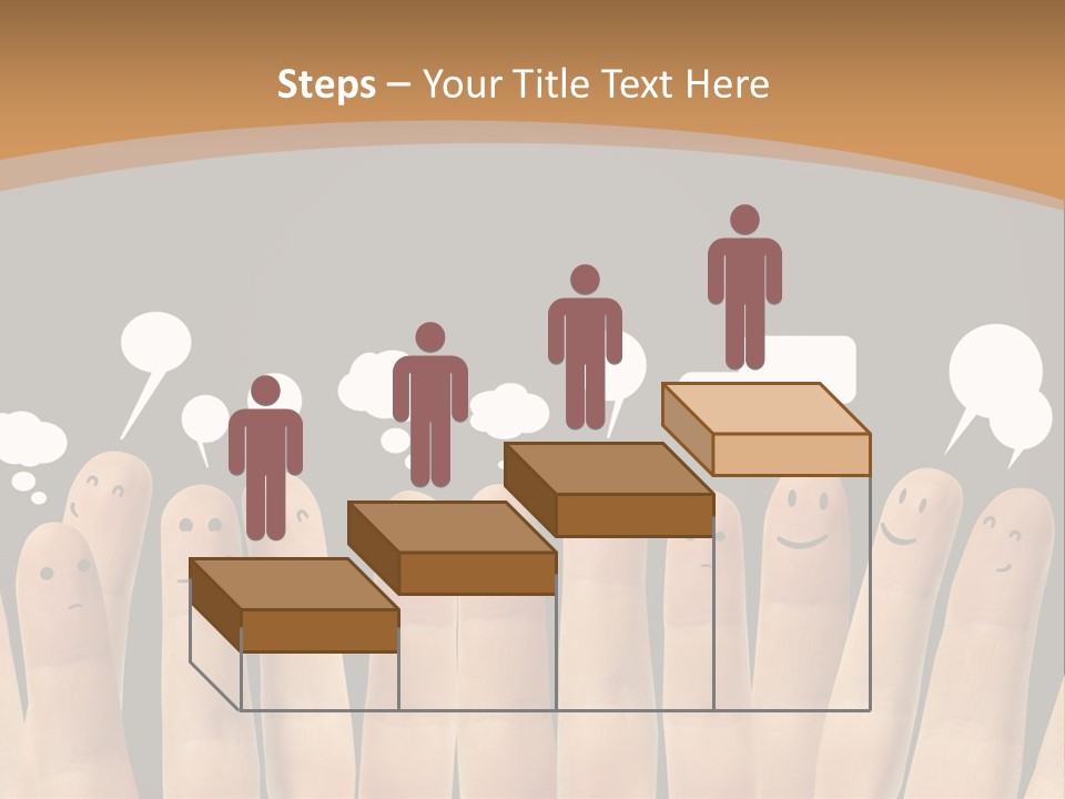 Palm Sign Happy PowerPoint Template