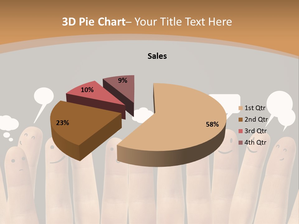 Palm Sign Happy PowerPoint Template