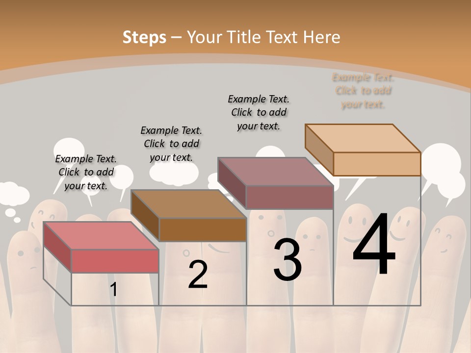 Palm Sign Happy PowerPoint Template