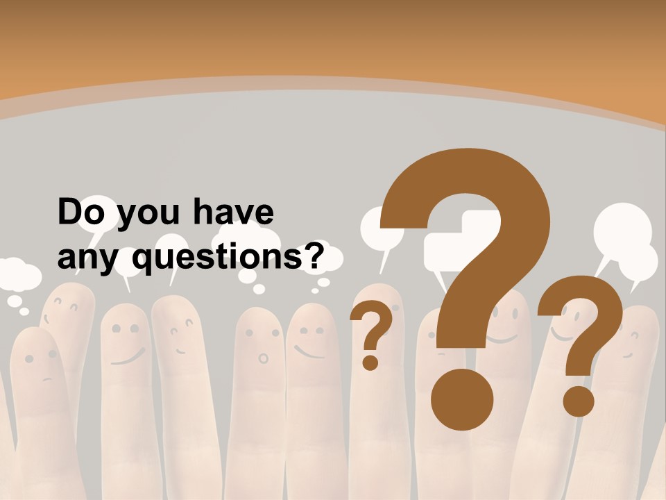 Palm Sign Happy PowerPoint Template