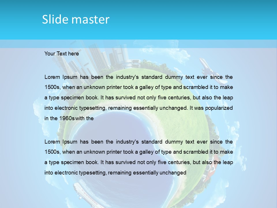 Grass Pasture Field PowerPoint Template