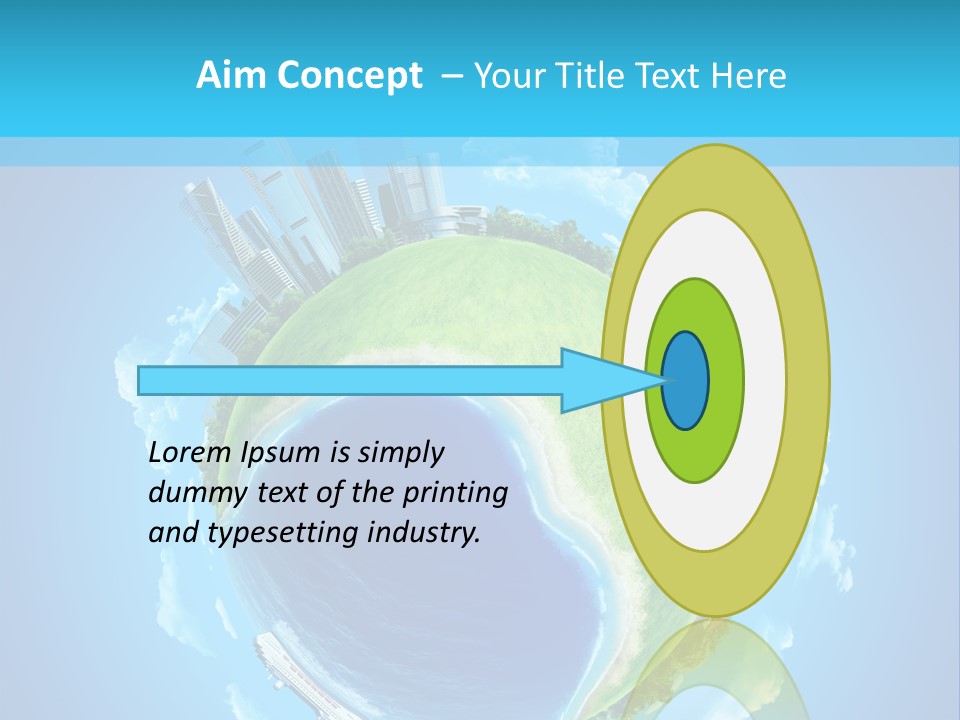 Grass Pasture Field PowerPoint Template