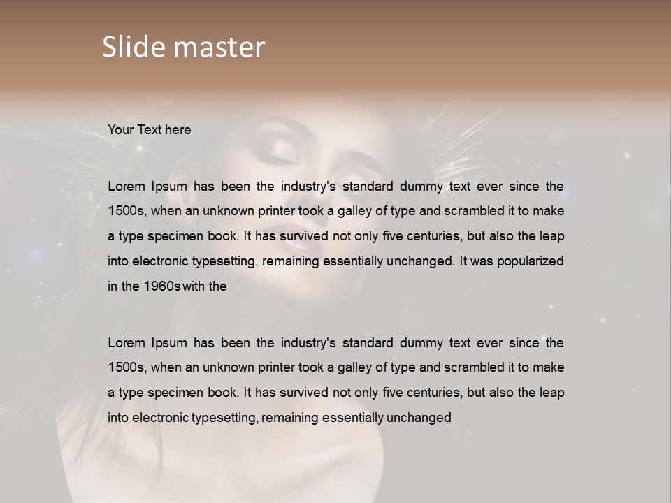 Sensuality Black Beautiful PowerPoint Template