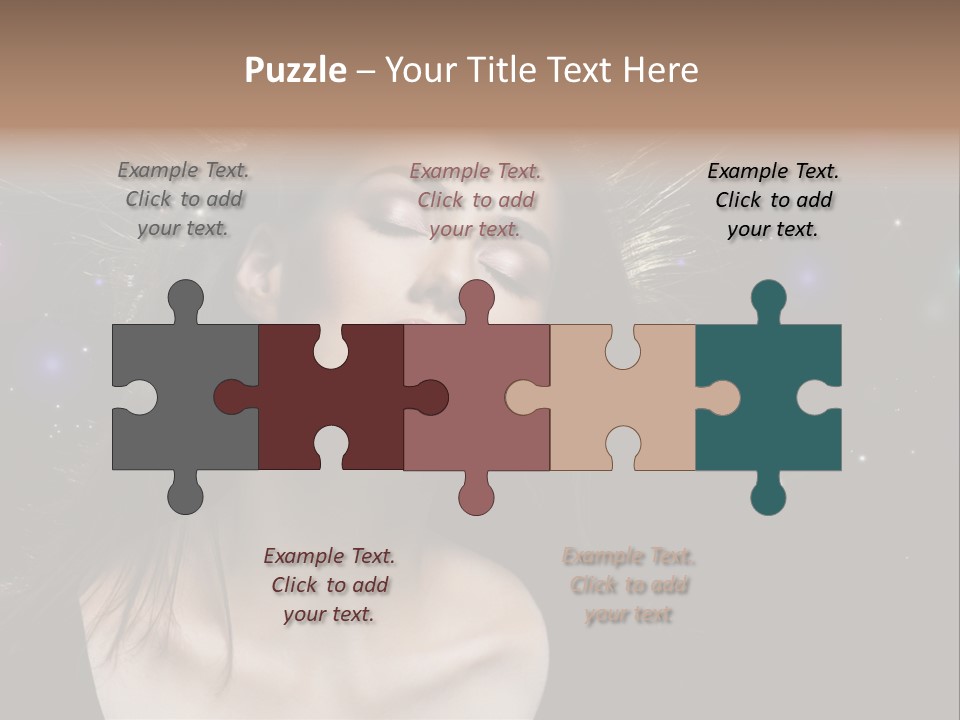 Sensuality Black Beautiful PowerPoint Template