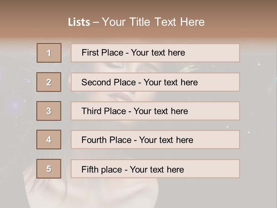Sensuality Black Beautiful PowerPoint Template