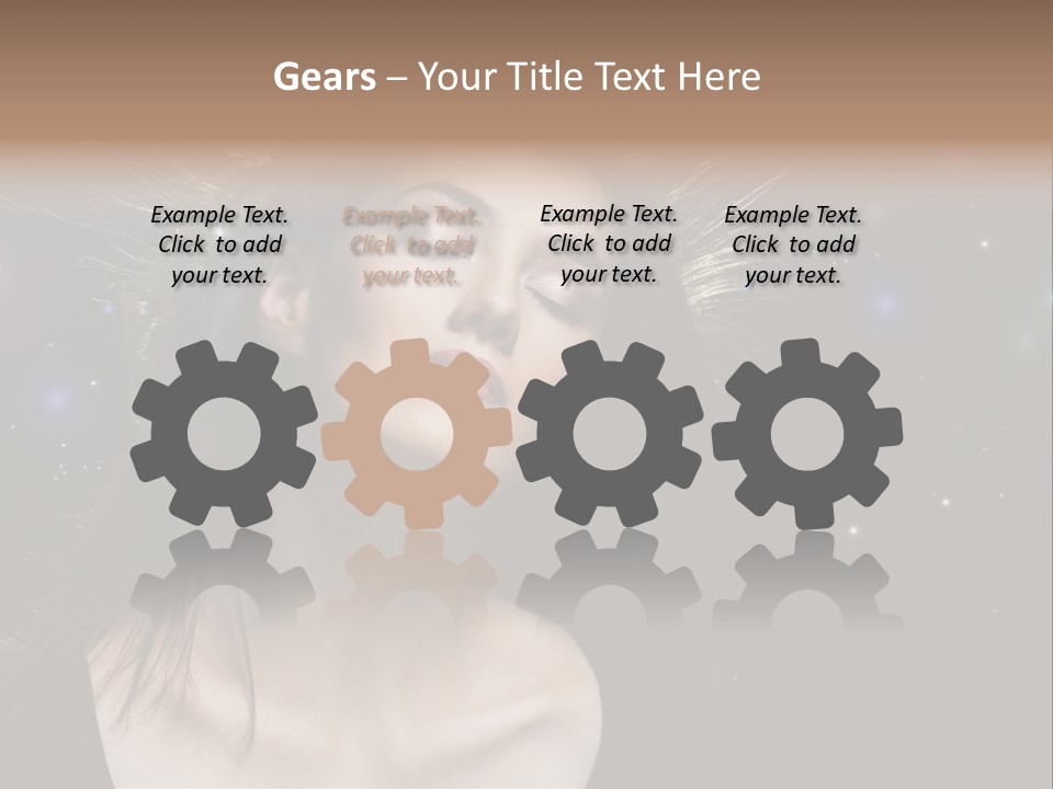 Sensuality Black Beautiful PowerPoint Template