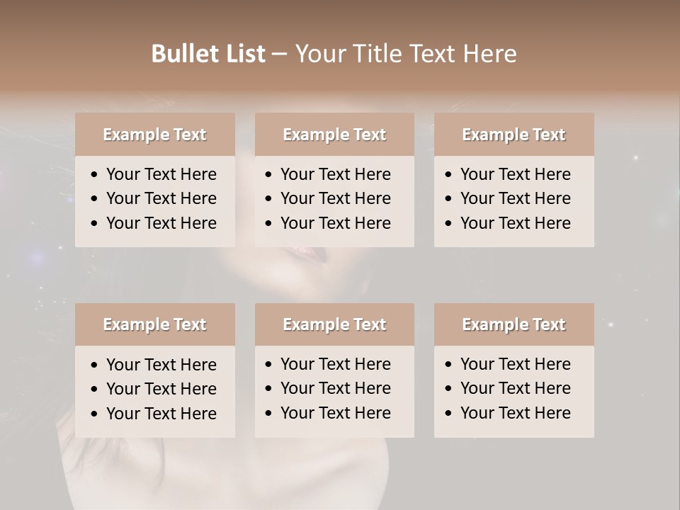 Sensuality Black Beautiful PowerPoint Template