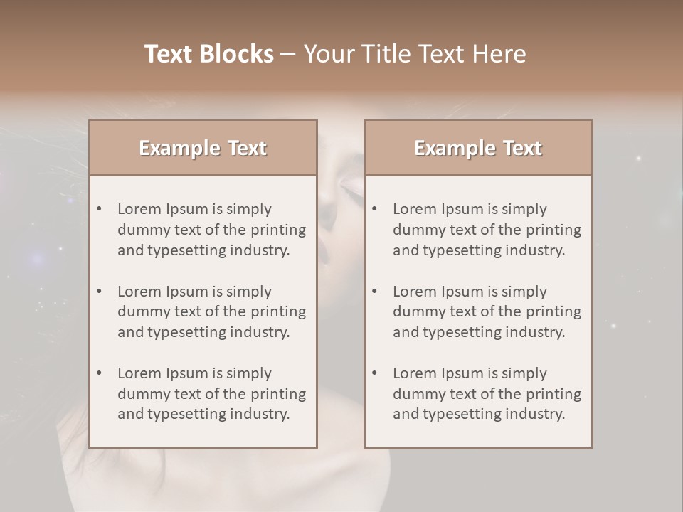 Sensuality Black Beautiful PowerPoint Template