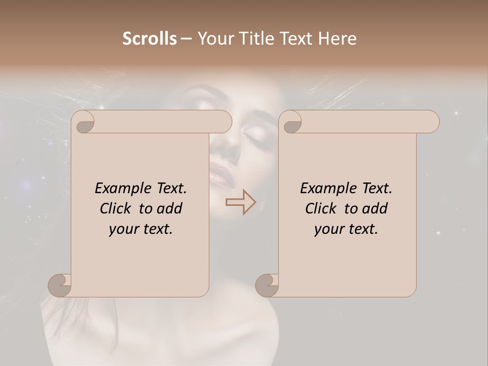 Sensuality Black Beautiful PowerPoint Template