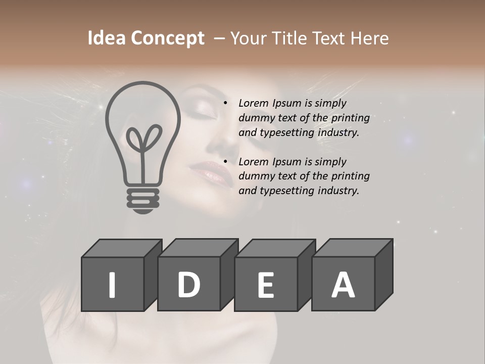 Sensuality Black Beautiful PowerPoint Template