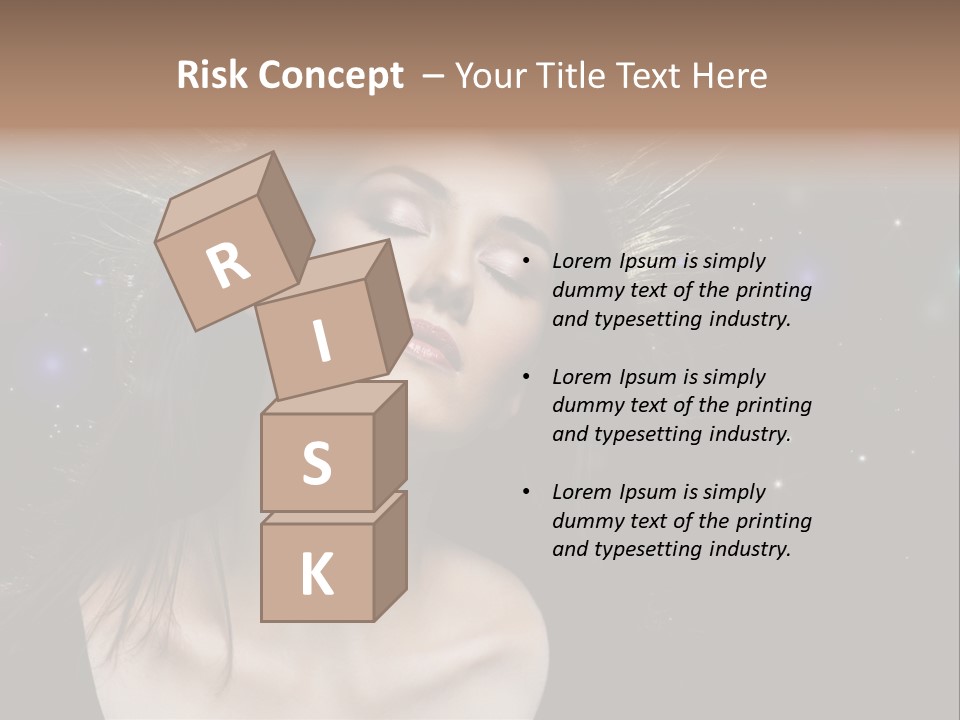 Sensuality Black Beautiful PowerPoint Template