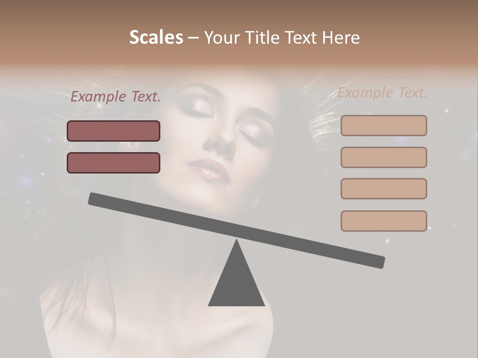 Sensuality Black Beautiful PowerPoint Template